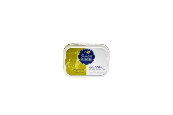 Sardines à l'huile d'olive bio - L acompagnie Bretonne - 115 g